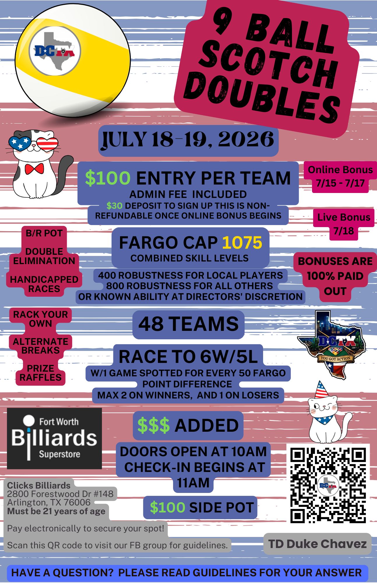 DCTX Scotch Doubles Tournament 7/18/26